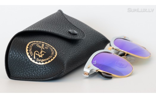 Ray-Ban Clubmaster Aluminum (RB3507 137/7Q 49mm) saules brilles